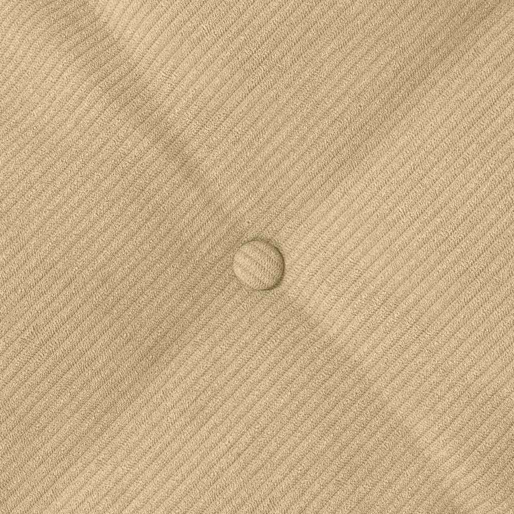 Rückenkissen Hellgrau 50 x 45 cm Cordstoff