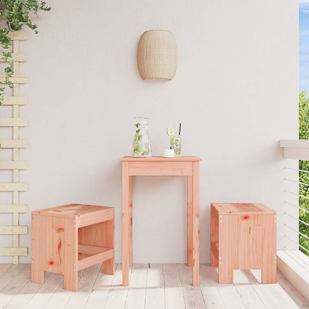 Gartenhocker 2 Stk. Weiß 40x36x45 cm Massivholz Kiefer