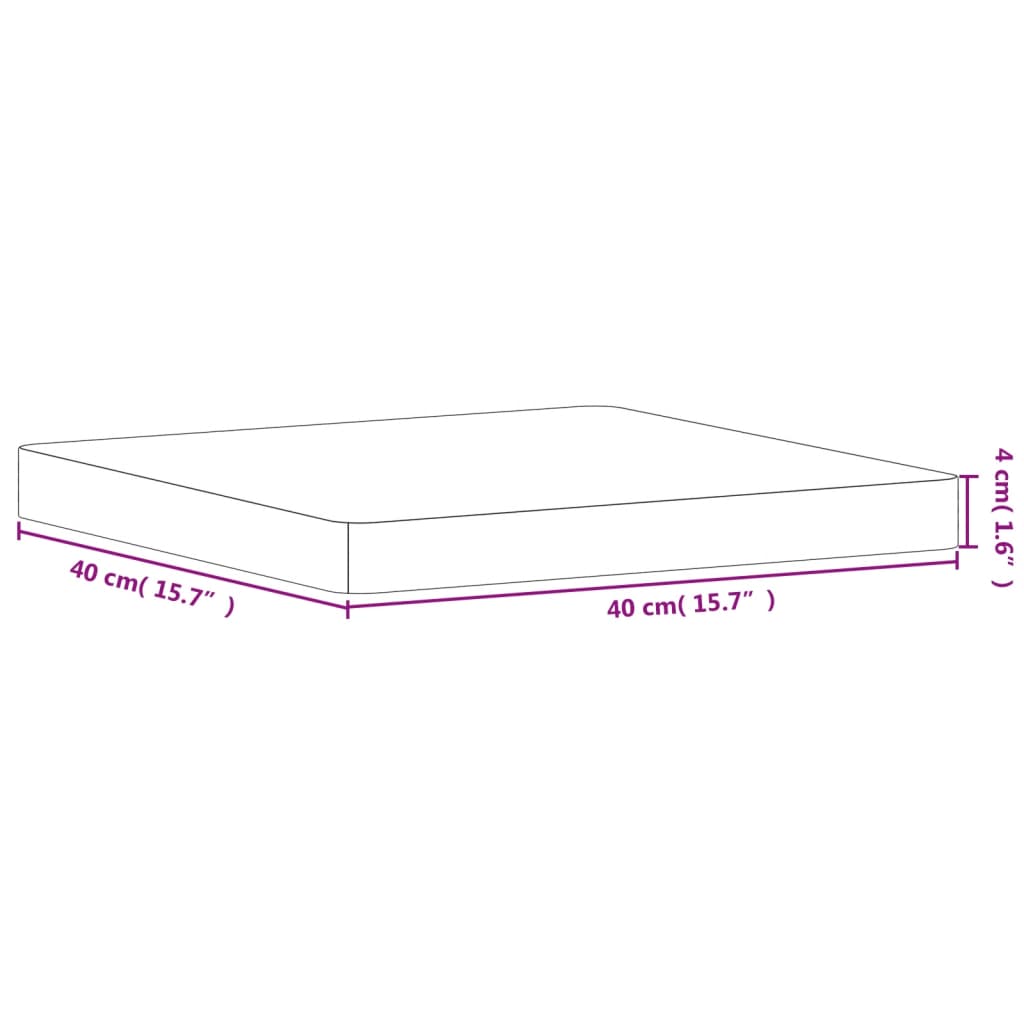 Tischplatte Ø30x1,5 cm Rund Massivholz Buche