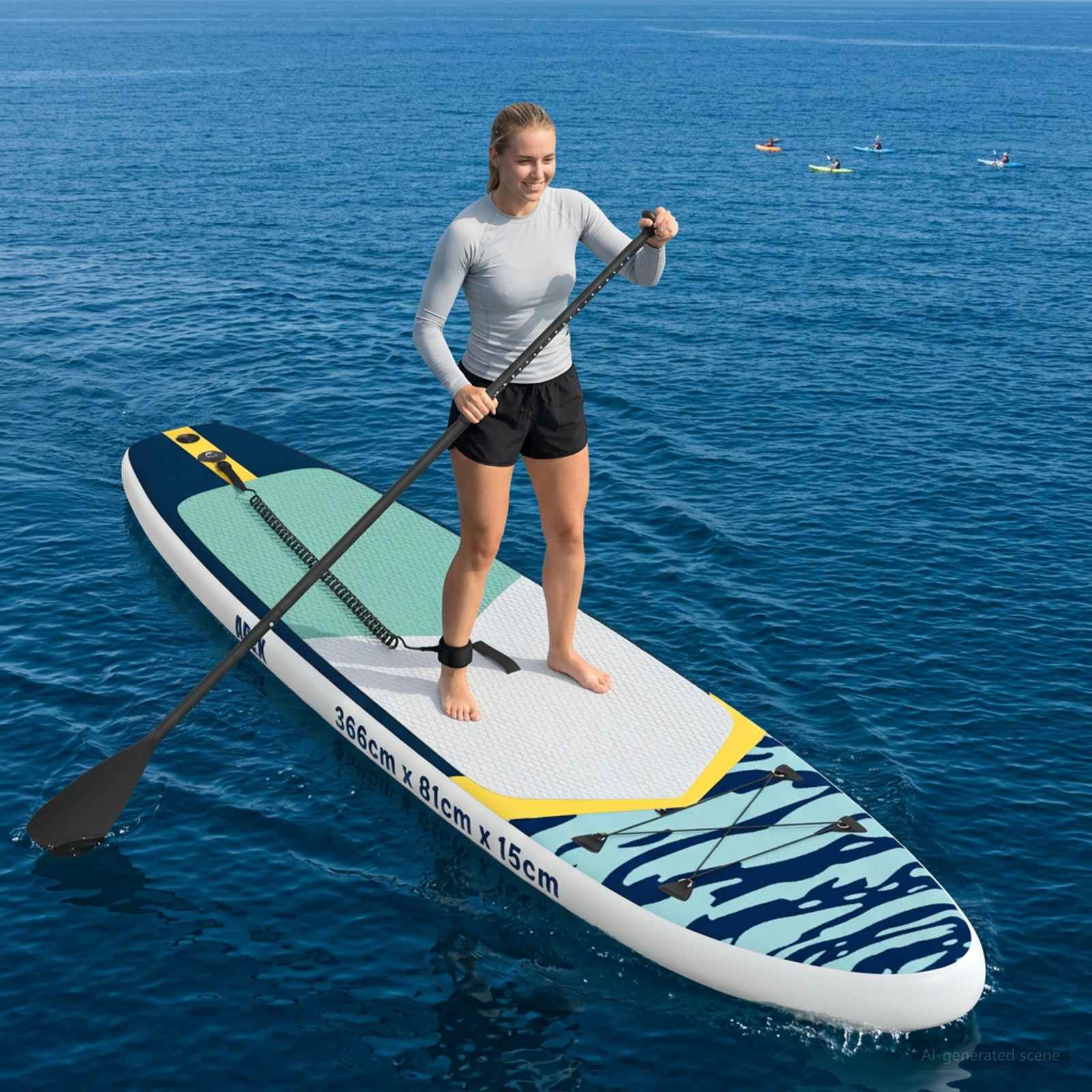 Aufblasbares Stand Up Paddle Board HYDROS 305 x 76 x 15 cm für