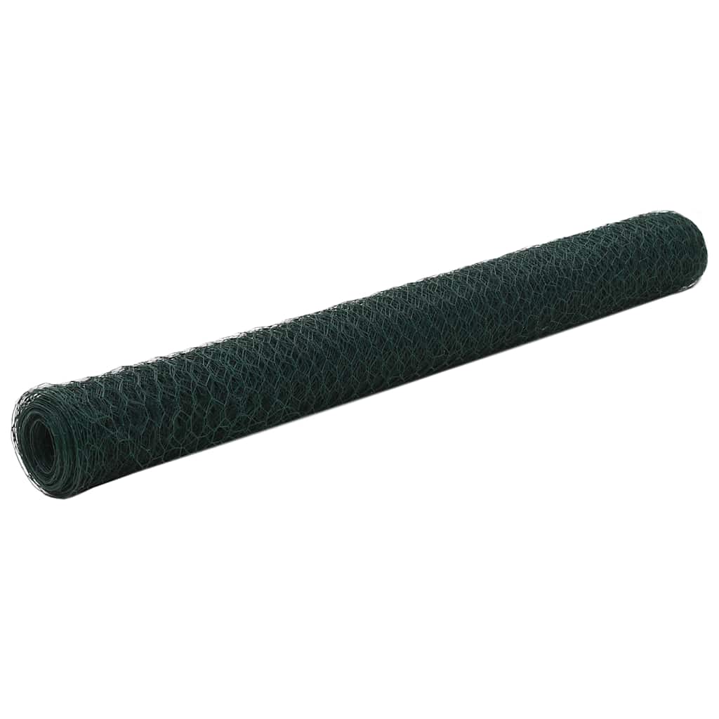 Drahtzaun mit PVC-Beschichtung 25x0,75 m Grün