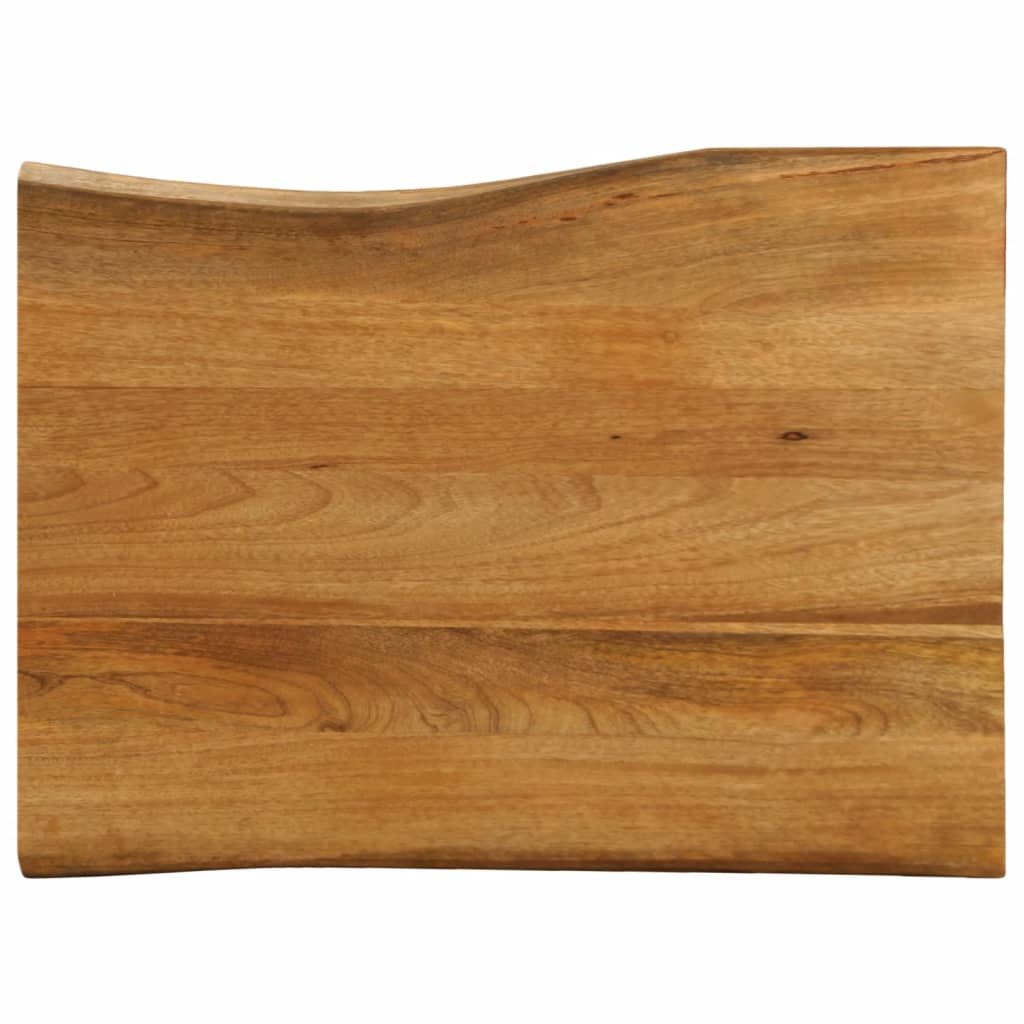 Tischplatte 40x40x2,5 cm Rechteckig Massivholz Akazie Baumkante