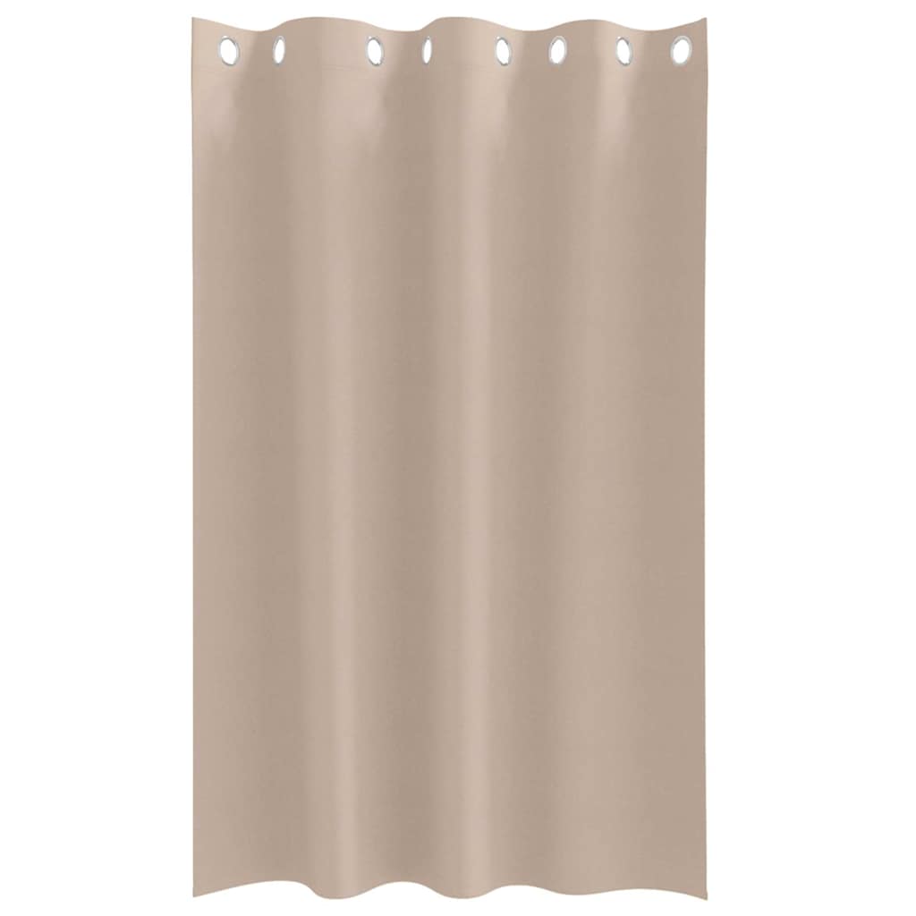 Verdunkelungs-Vorhänge mit Ringen 2 pcs Beige 140 x 140 cm