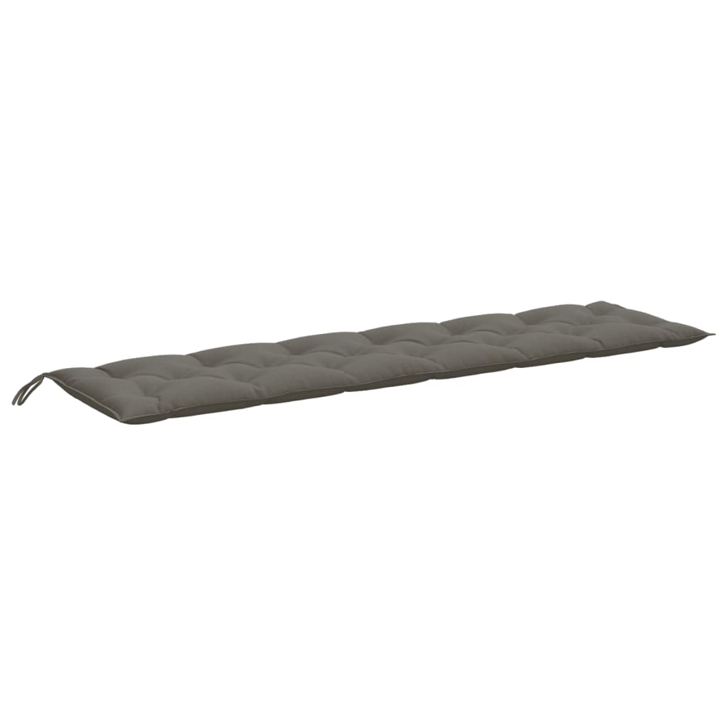 Gartenbank-Auflagen 2 Stk. Melange Anthrazit 100x50x7 cm Stoff