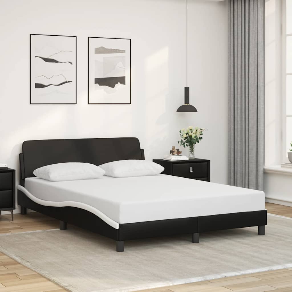 Bettgestell "Dover" Schwarz 80x200 cm Kunstleder