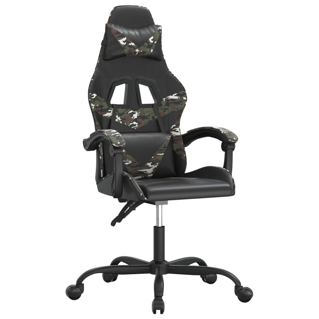 Gaming-Stuhl Drehbar Schwarz und Rot Kunstleder