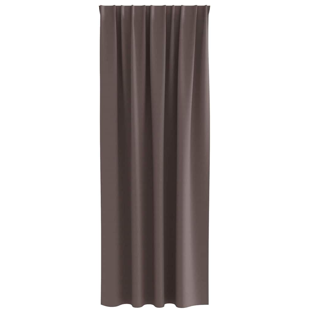 Verdunkelungs-Vorhänge mit Ringen 2 pcs Beige 140 x 140 cm