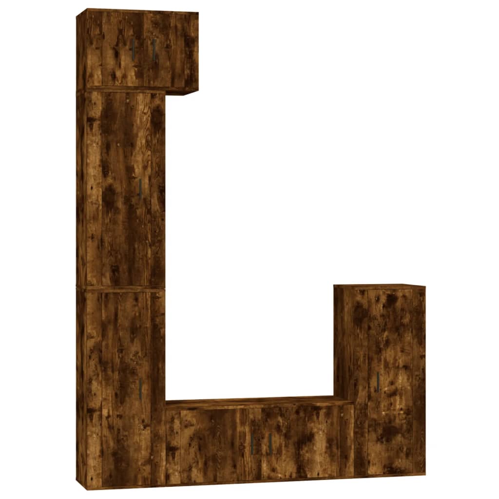 5-tlg. TV-Schrank-Set Weiß Holzwerkstoff
