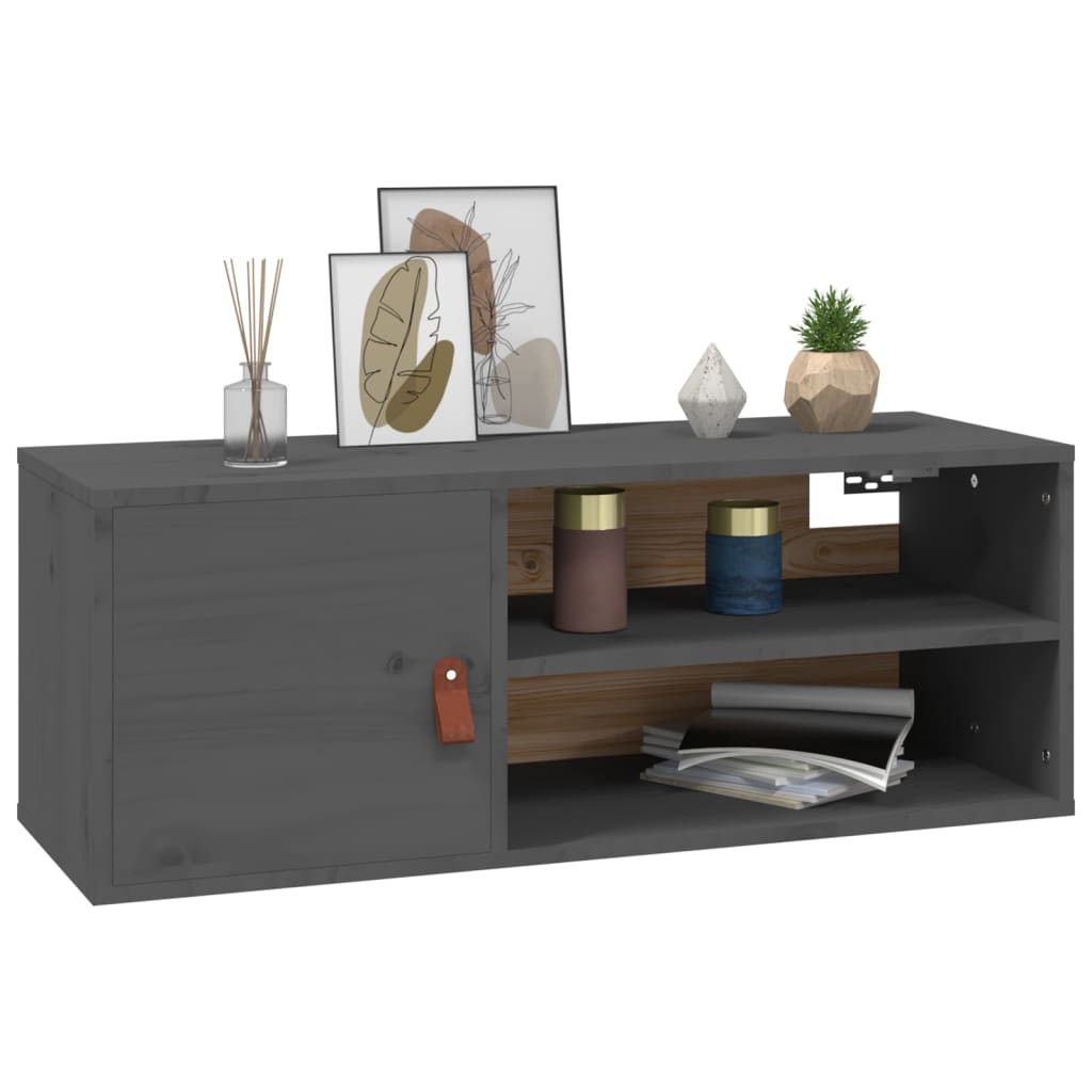 Wandschrank 80x30x30 cm Massivholz Kiefer