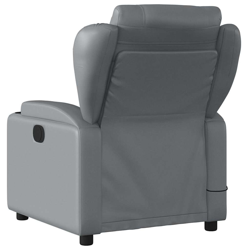 Massage-Relaxsessel, Kunstleder, Schwarz