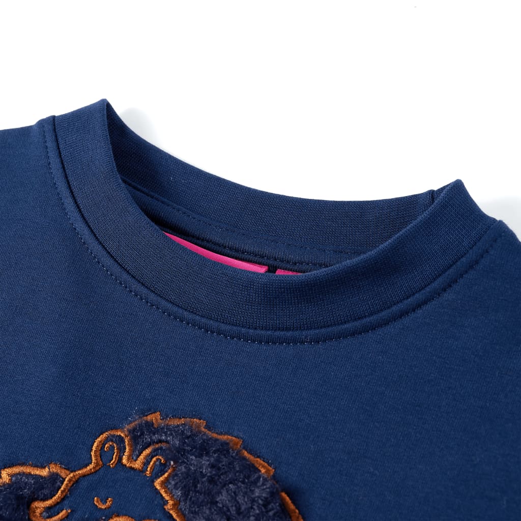 Kinder-Sweatshirt Knallrosa 140