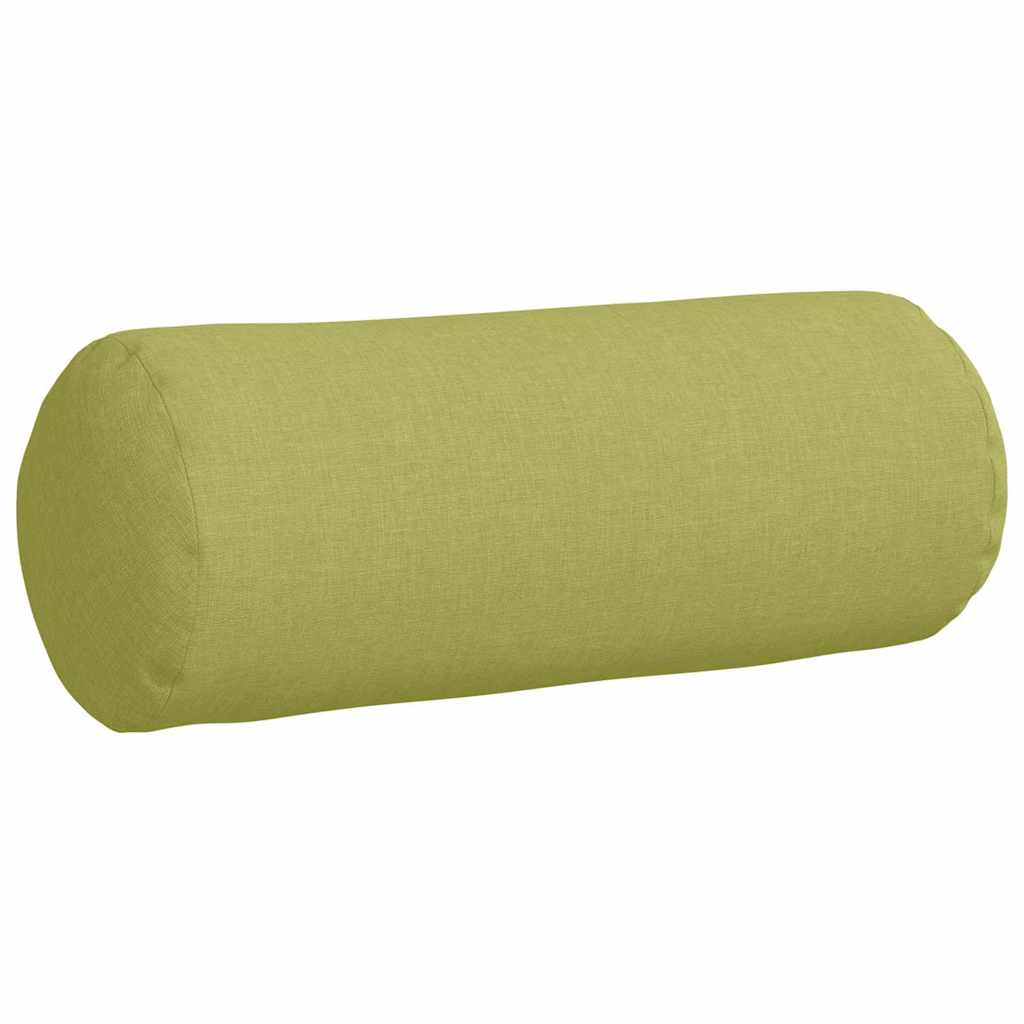 Bolsterkissen 2 Stück Hellgrau Ø 15 x 40 cm Stoff