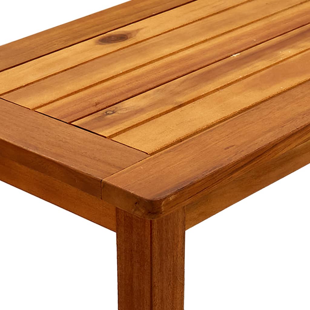 Gartenkonsole Tisch Helles Akazienholz 80 x 35 x 75 cm
