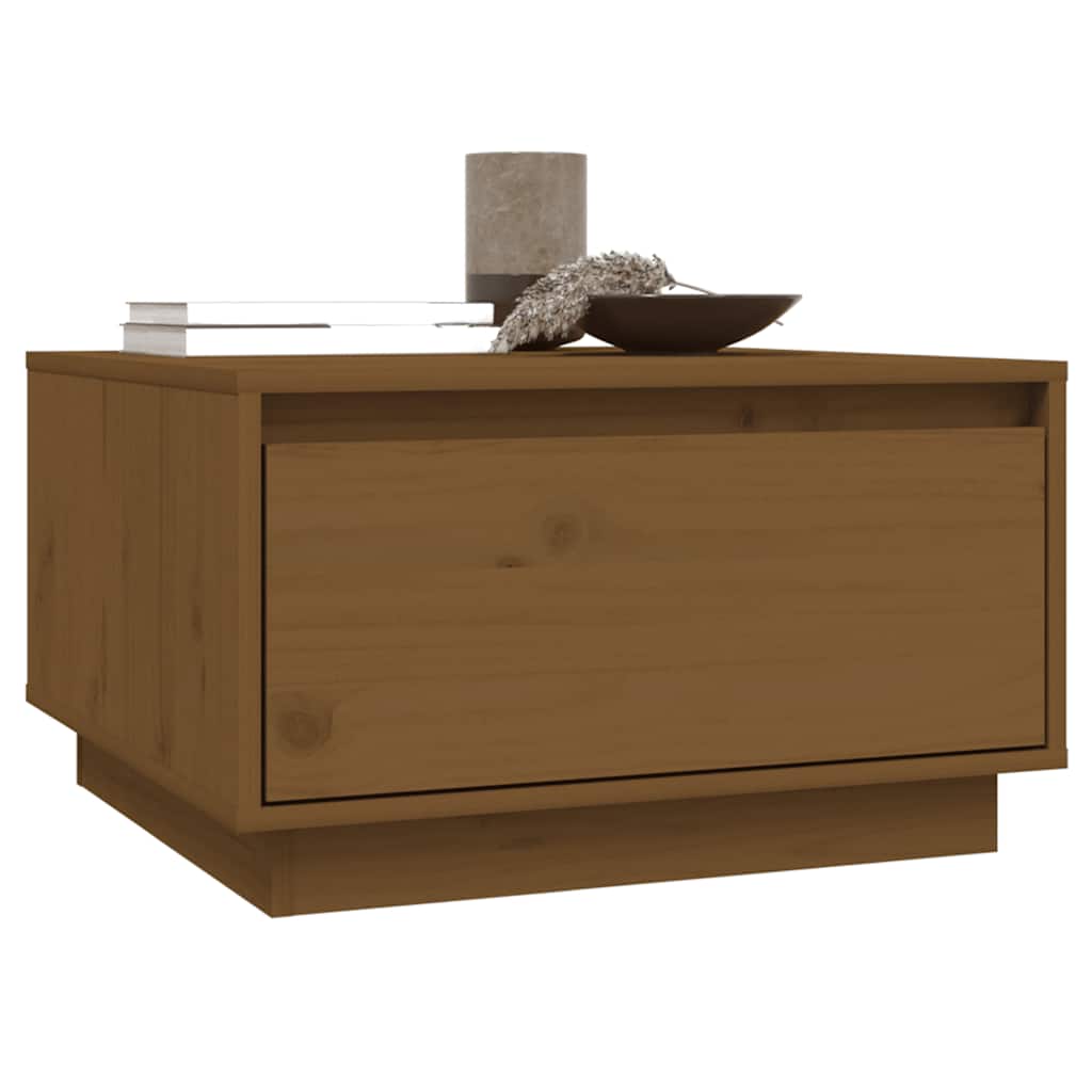 Couchtisch 55x56x32 cm Massivholz Kiefer