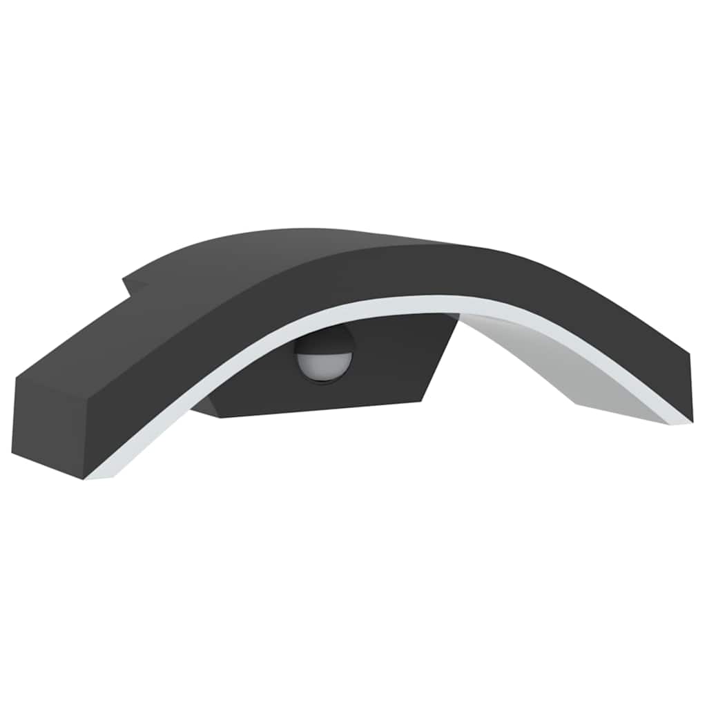 LED-Außenwandleuchten 2 Stk. Schwarz Aluminiumdruckguss
