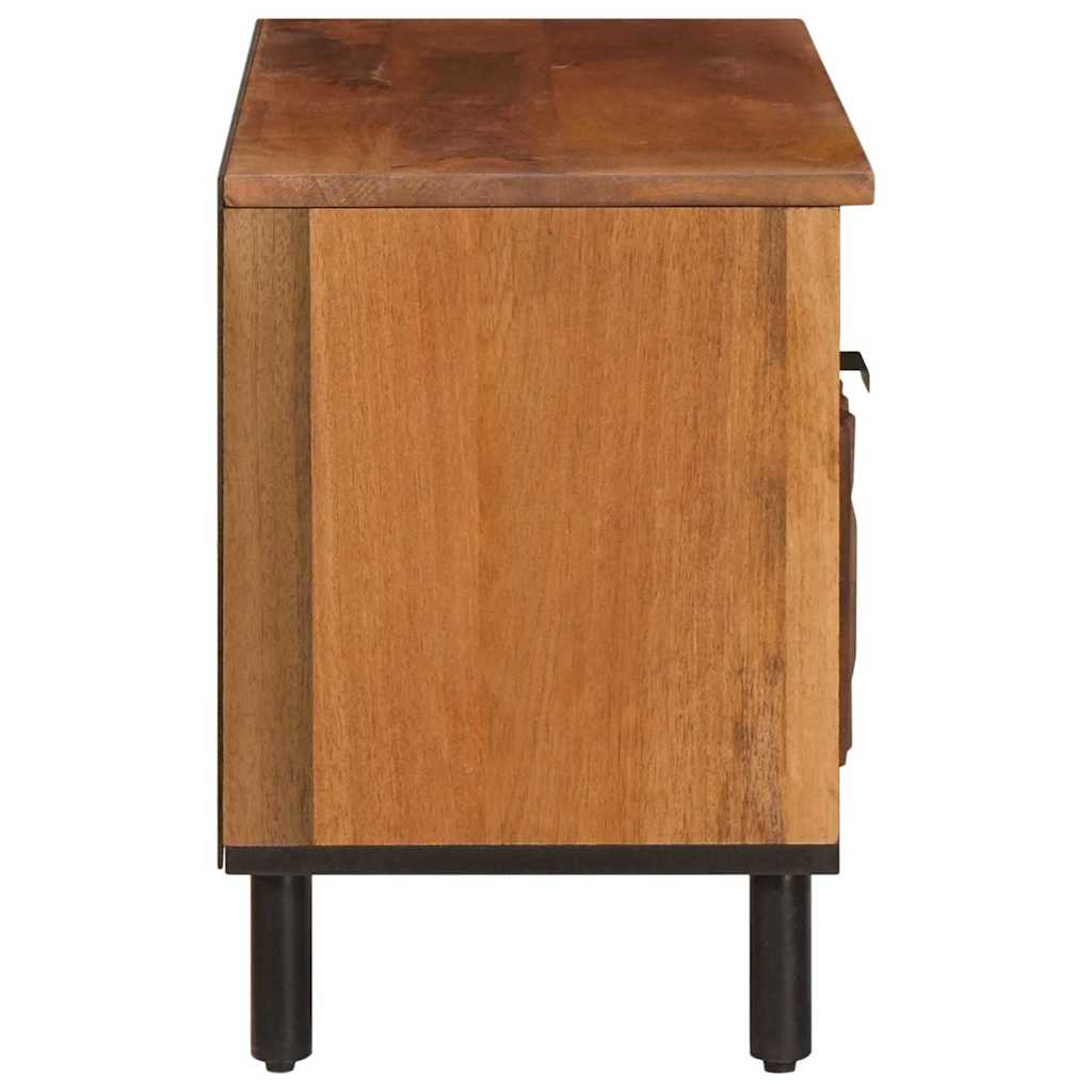 TV-Schränk Weiße gewaschene Oberfläche 80 x 33 x 46 cm