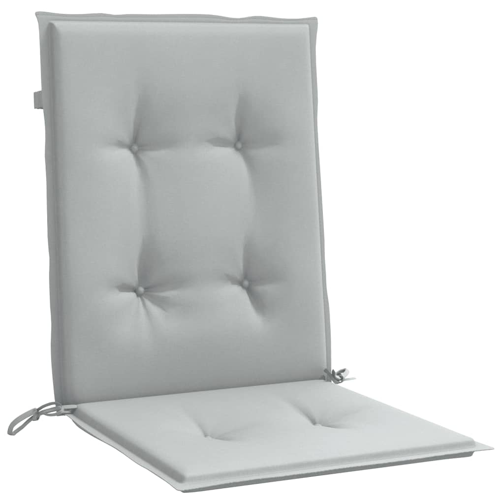 Niedriglehner-Auflagen 2 Stk Melange Anthrazit 100x50x7cm Stoff