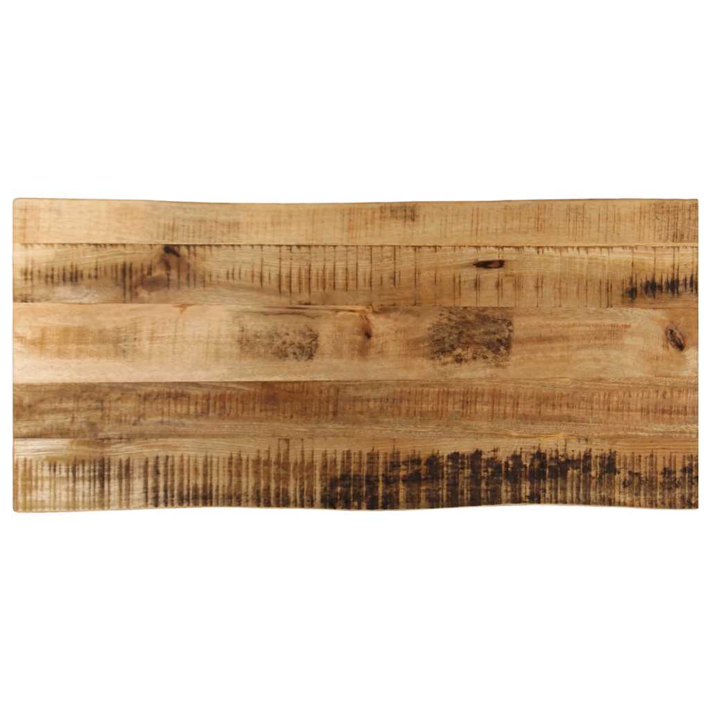 Tischplatte 40x40x2,5 cm Rechteckig Massivholz Akazie Baumkante