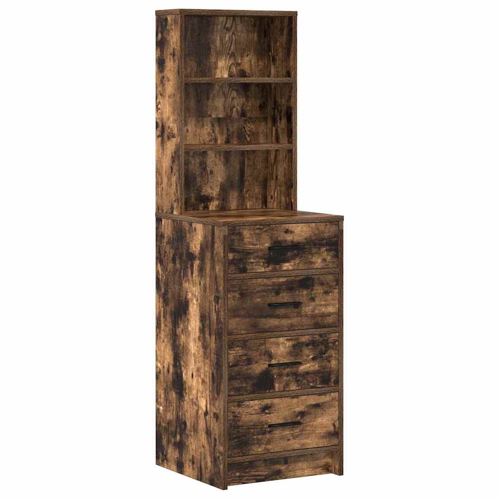 Schminktisch mit Spiegelbeleuchtung 3 pcs Weiß Holzwerkstoff
