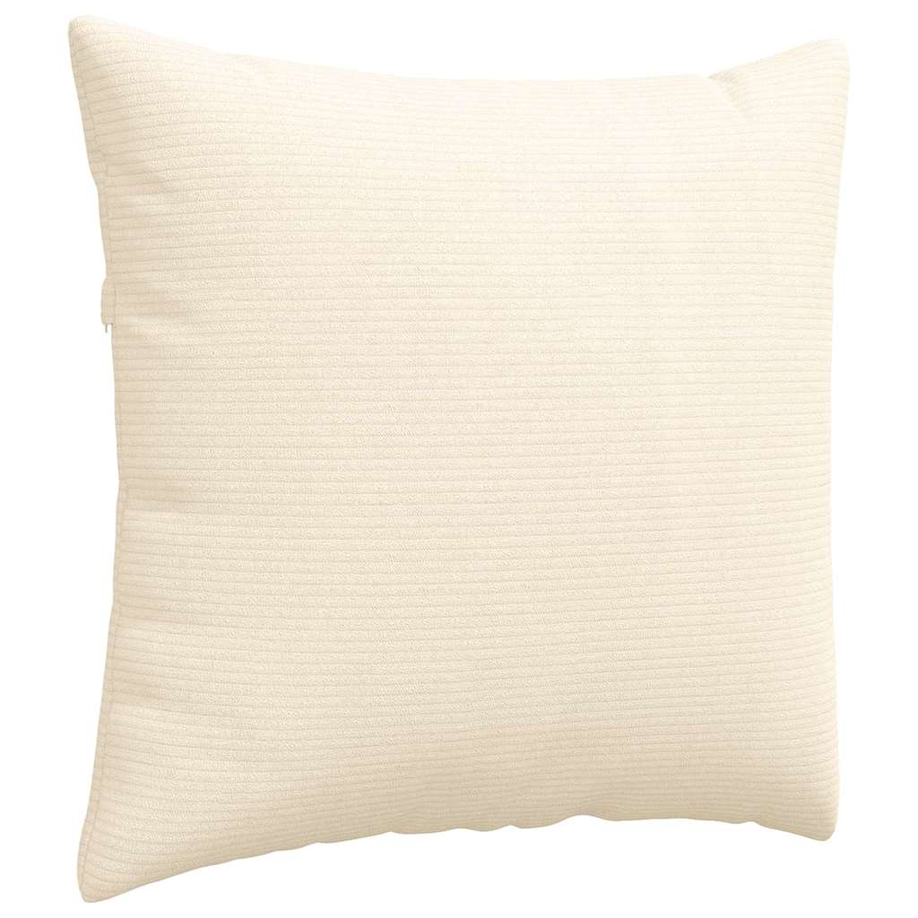 Sofakissen 2 Stück Hellgrau 50 x 30 cm Cordstoff