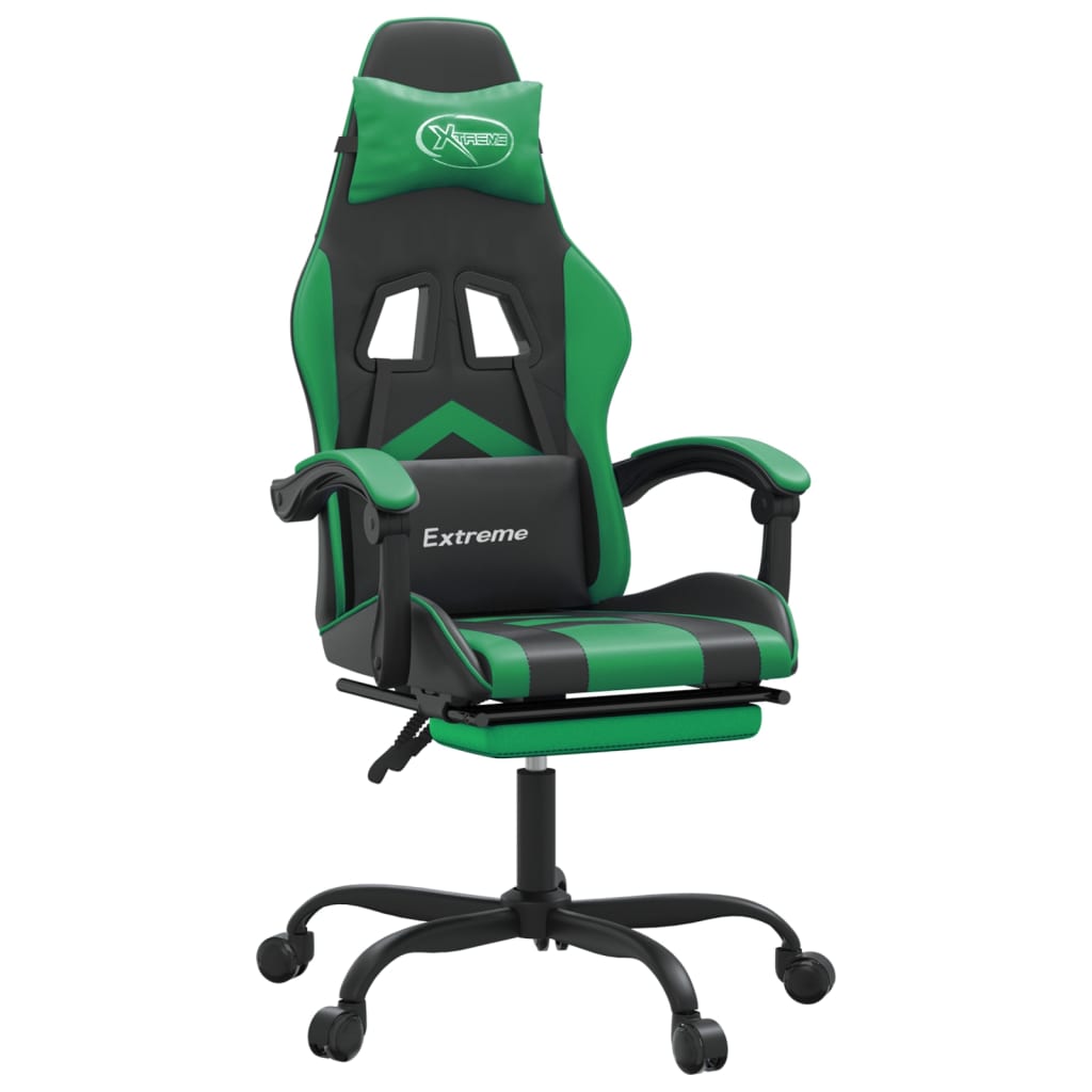 Gaming-Stuhl Drehbar Schwarz und Rot Kunstleder