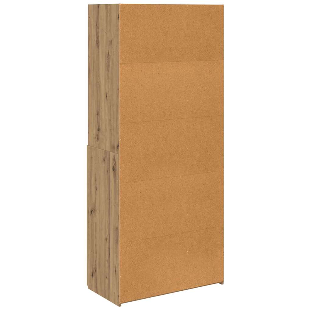 Highboard Altholz 80 x 42,5 x 185 cm Holzwerkstoff