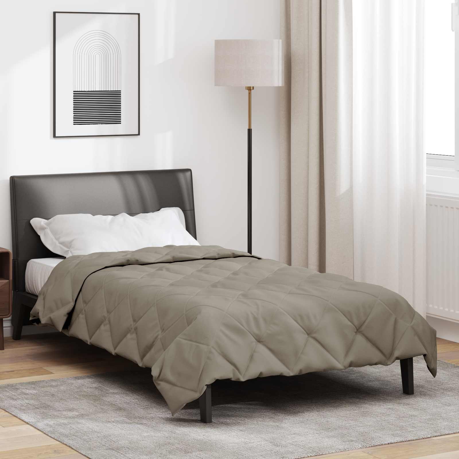 Sommerdecke Anthrazit 200 x 135 cm Mikrofaser