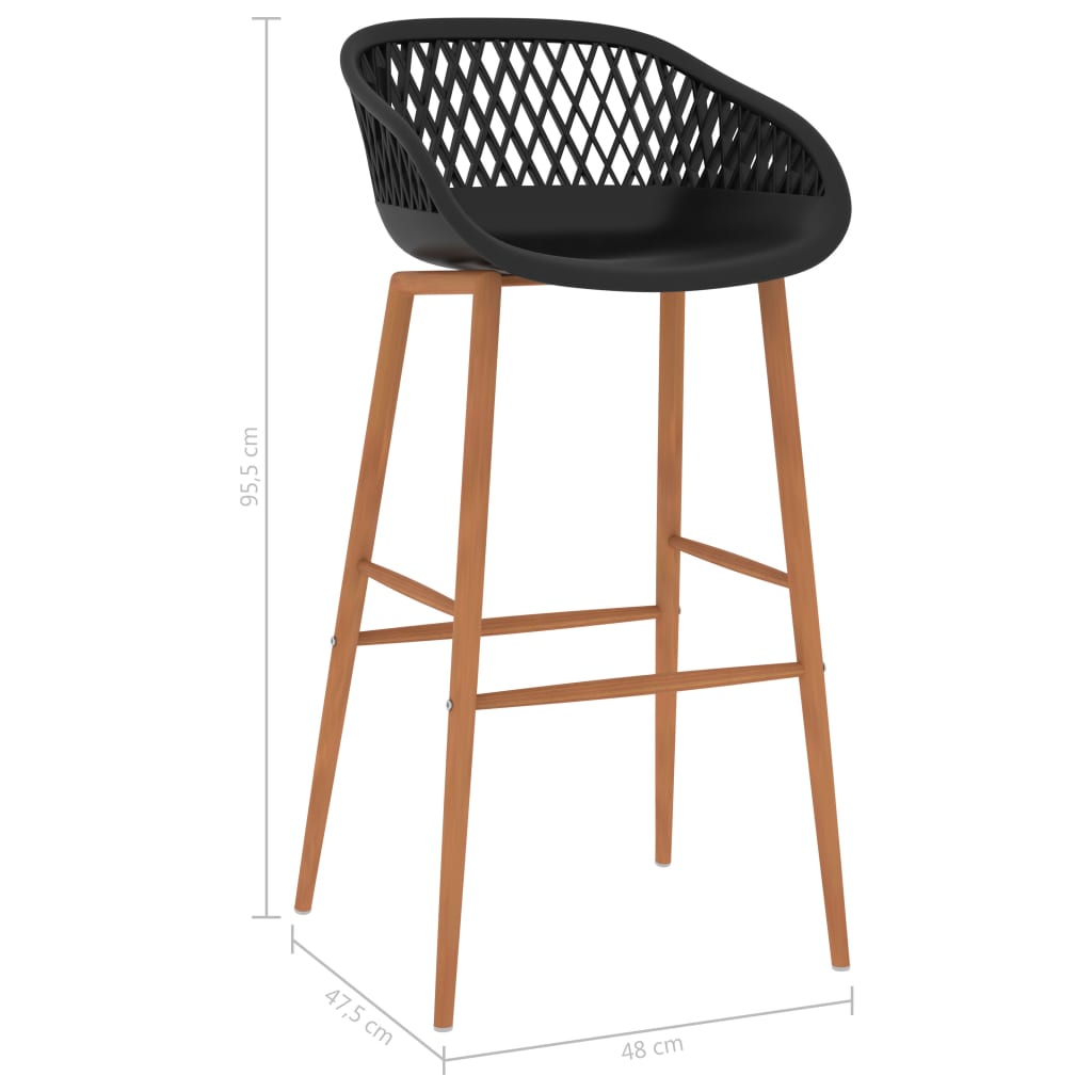7-tlg. Bar-Set Weiß und Schwarz
