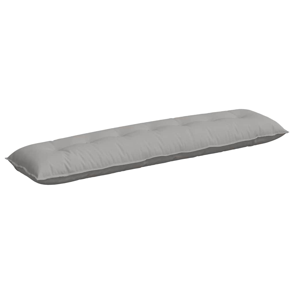 Rückenkissen Hellgrau 50 x 19 x 45 cm Stoff