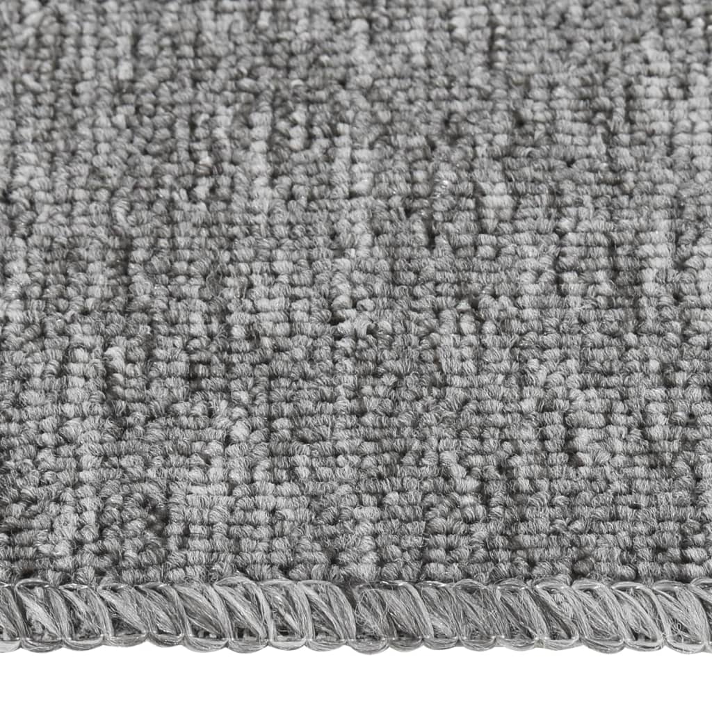Antirutsch Stufenmatten 15 Stk. 60x25 cm Anthrazit Rechteckig
