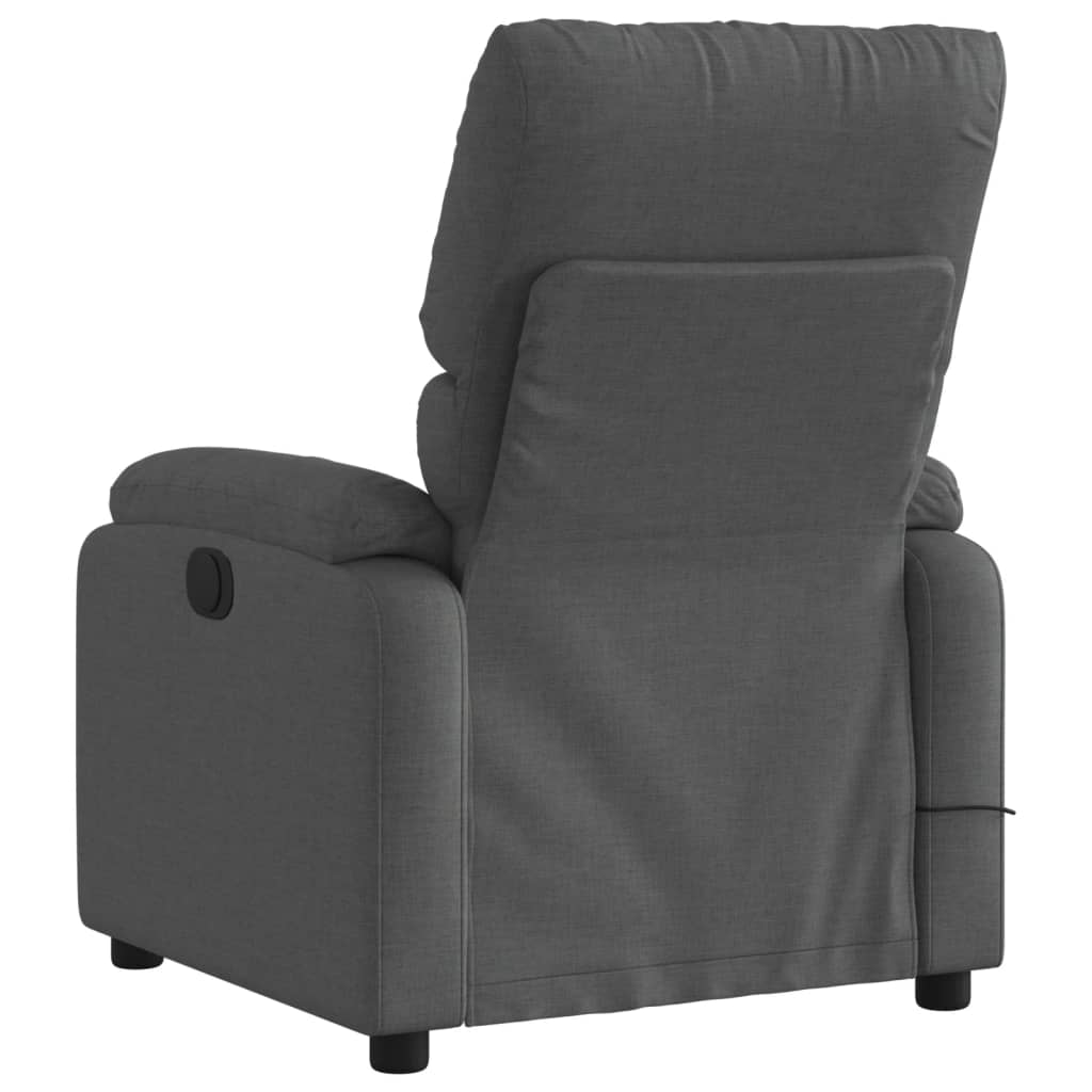 Massage-Relaxsessel, hellgrauer Stoff