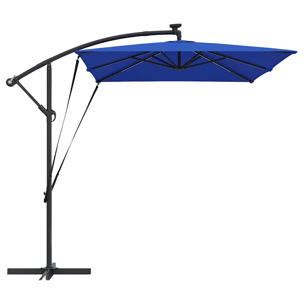 Sonnenschirm Sand 294 x 200 x 270 cm Polyester und Aluminium