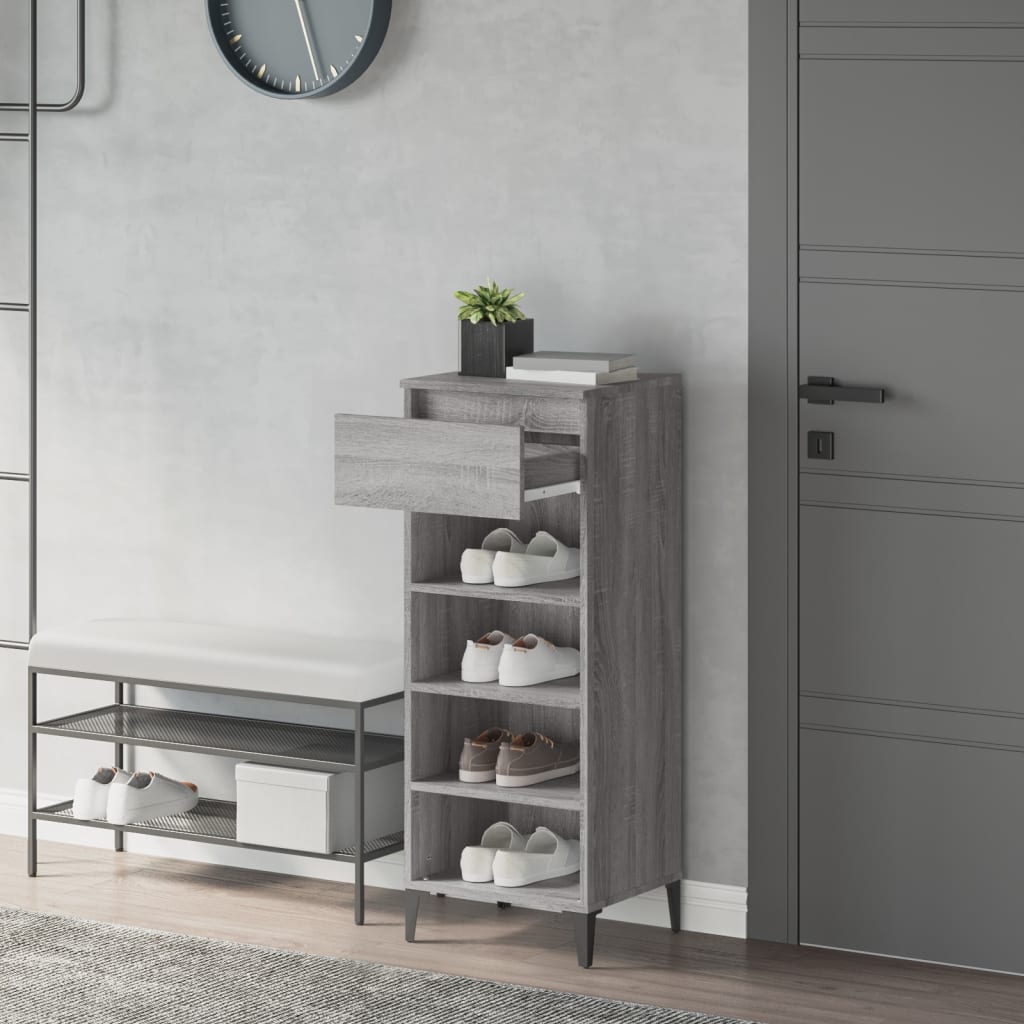 Schuhregal Weiß 40x36x105 cm Holzwerkstoff
