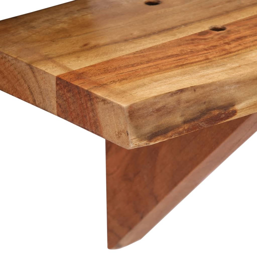 Wandregale 2 Stk. 110x20x18 cm Massivholz Akazie