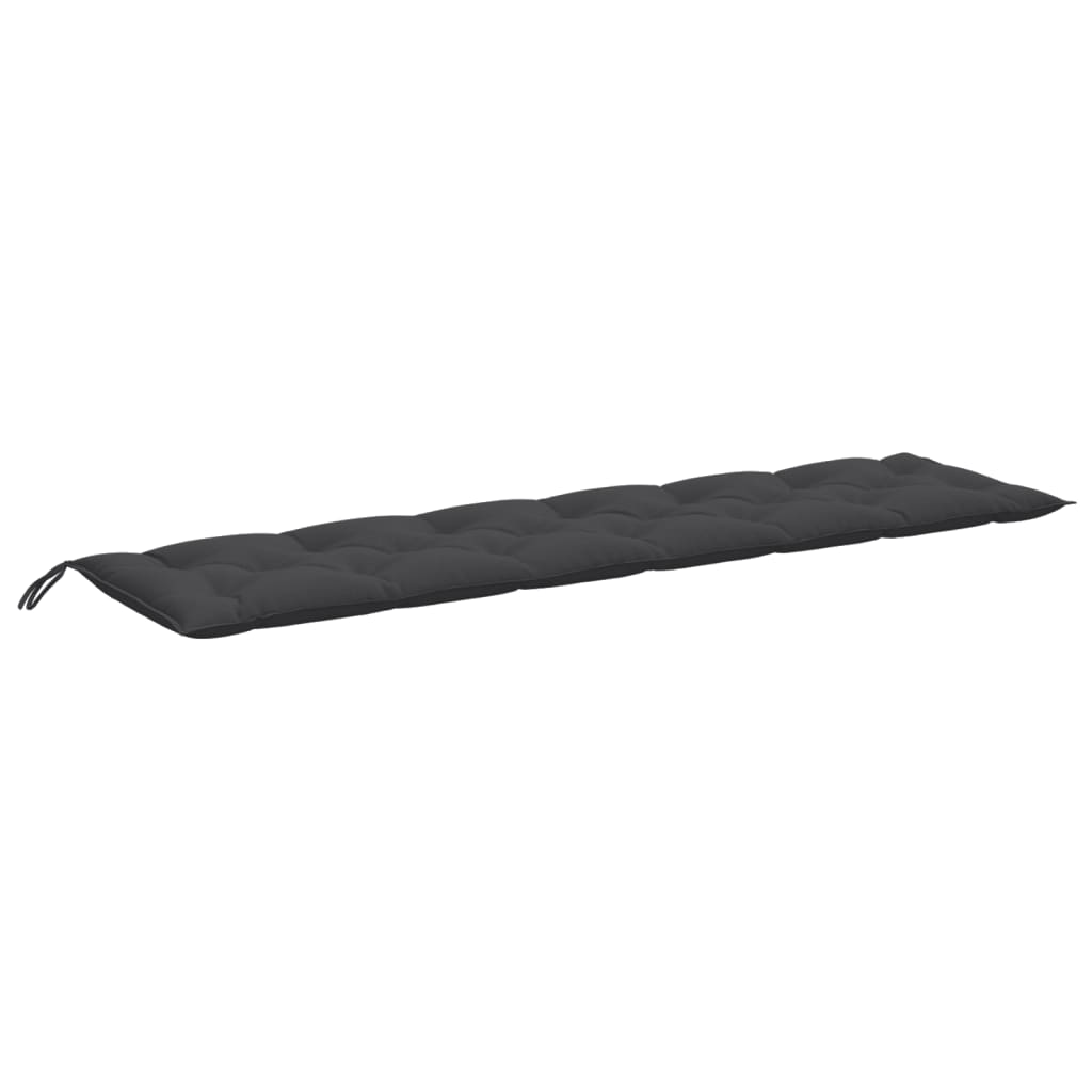 Gartenbank-Auflagen 2 Stk. Melange Anthrazit 100x50x7 cm Stoff