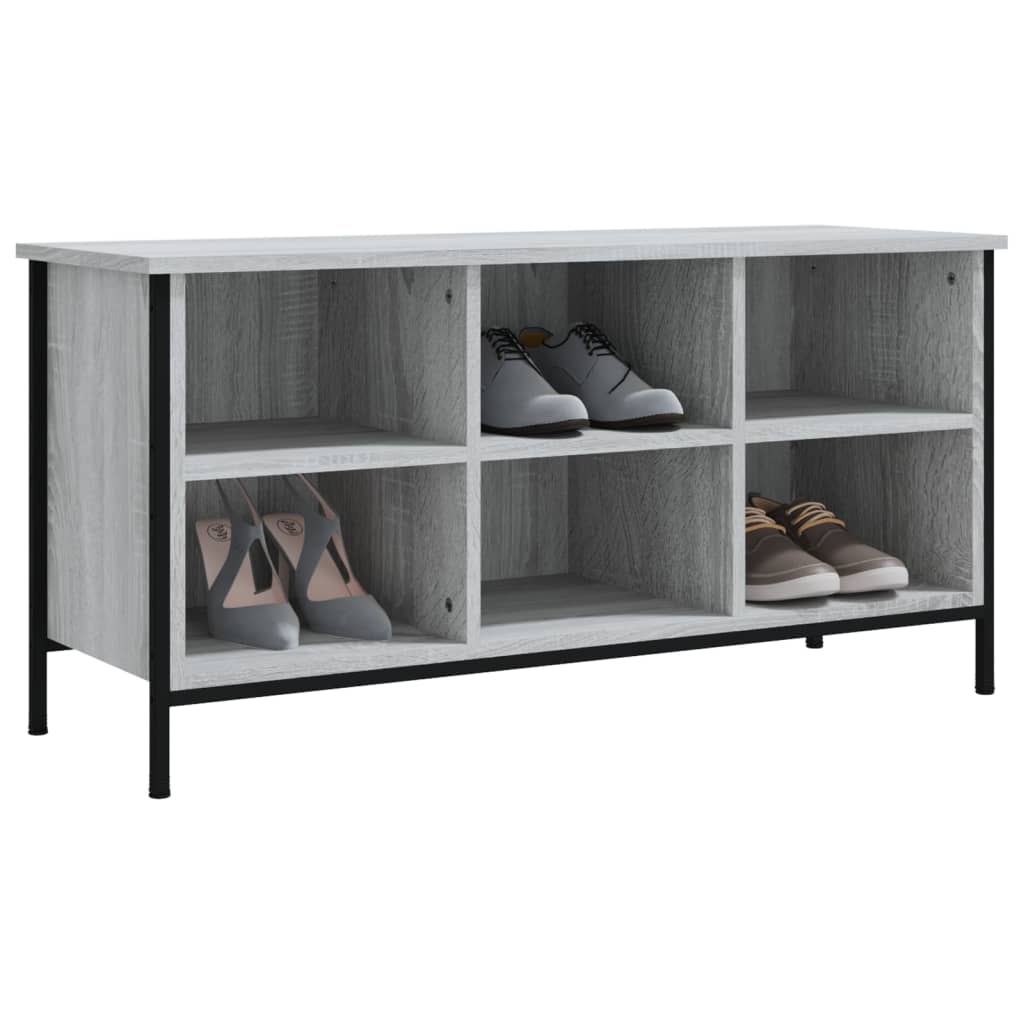 Schuhregal Schwarz 38x35x50 cm Holzwerkstoff