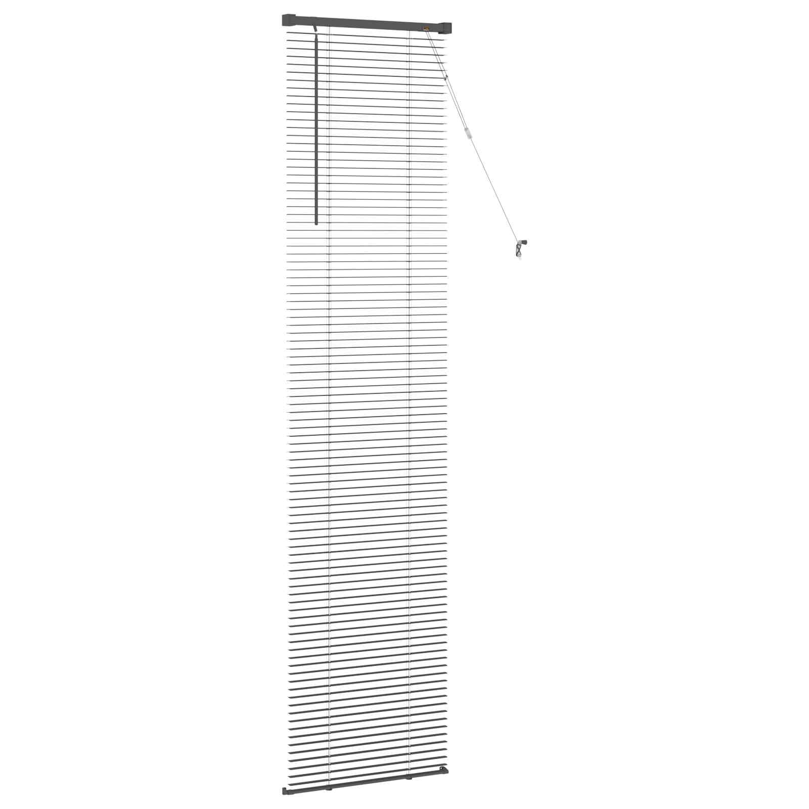 Jalousie Silber Grau 150 x 40 cm 25 mm PVC