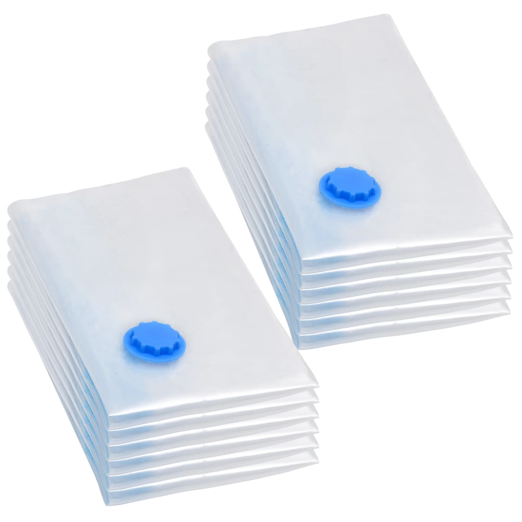 Aufbewahrungstaschen 5 pcs Transparent und Blau 70 x 50 cm