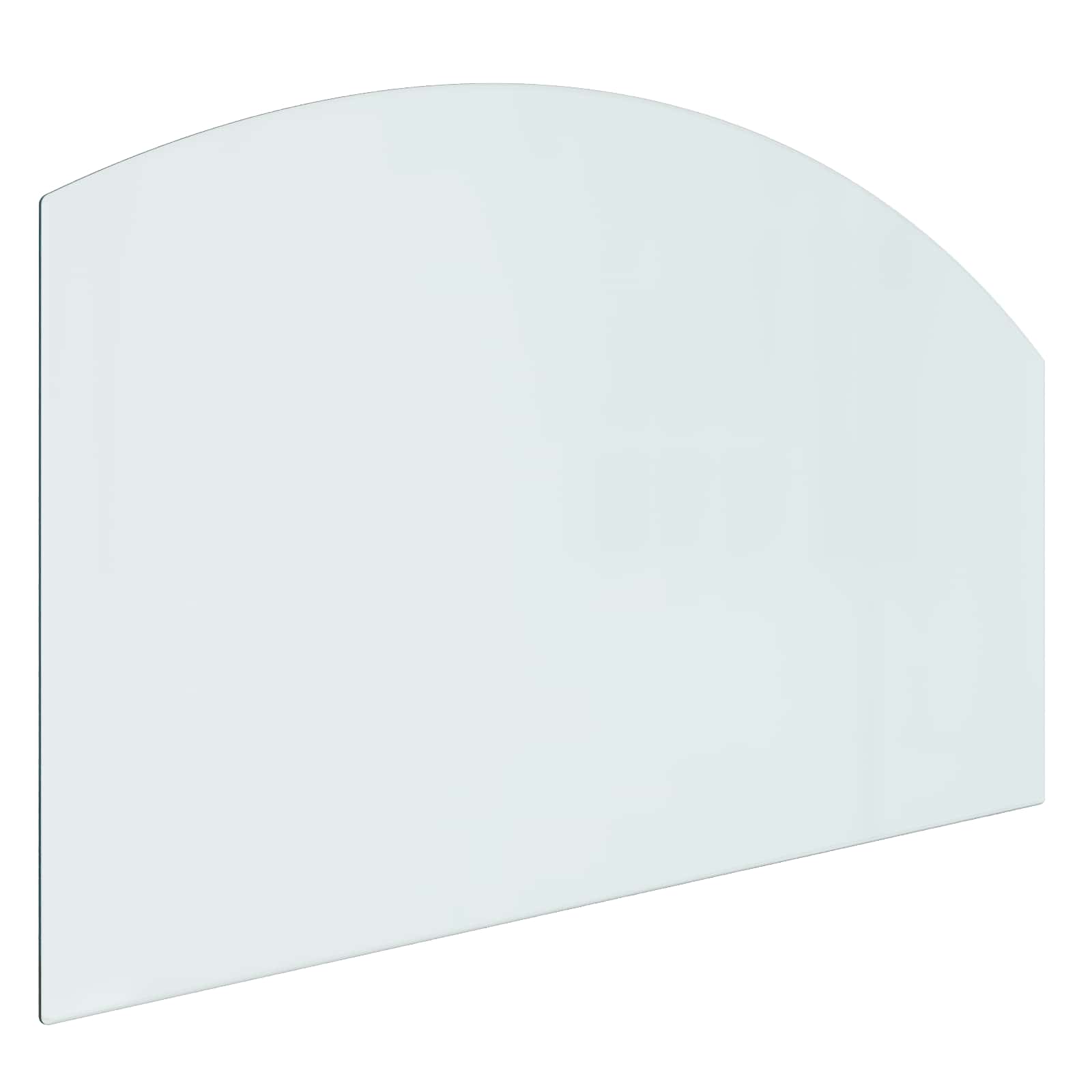 Feuerstelle Glasplatte Transparent 80 x 50 cm Glas