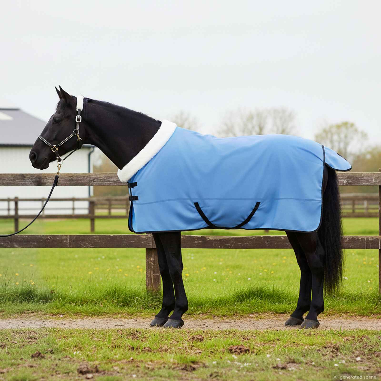 Pferdedecke Volles Aqua 75 cm Polarfleece
