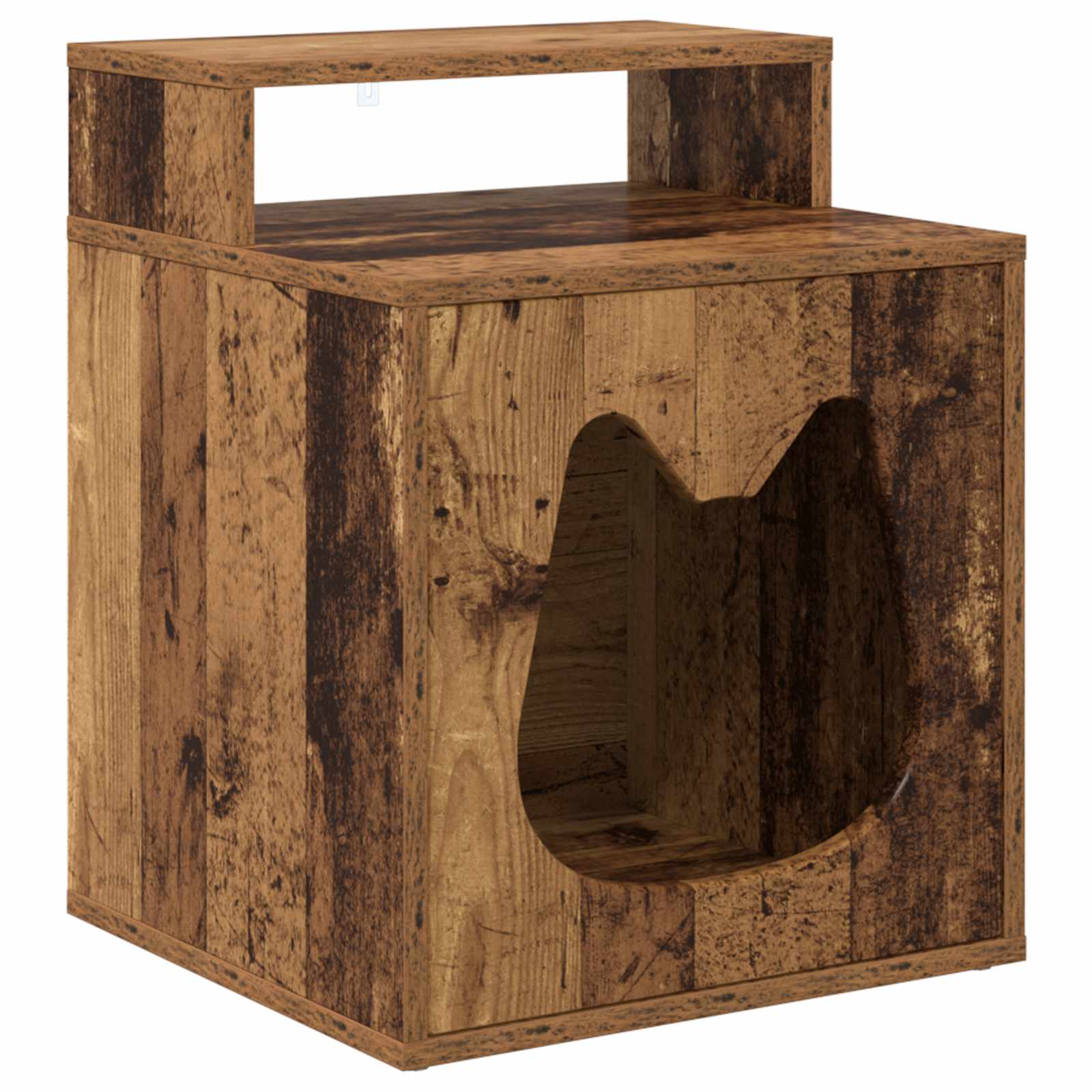 Katzenhaus Weiß 42,5 x 40 x 53,5 cm Holzwerkstoff