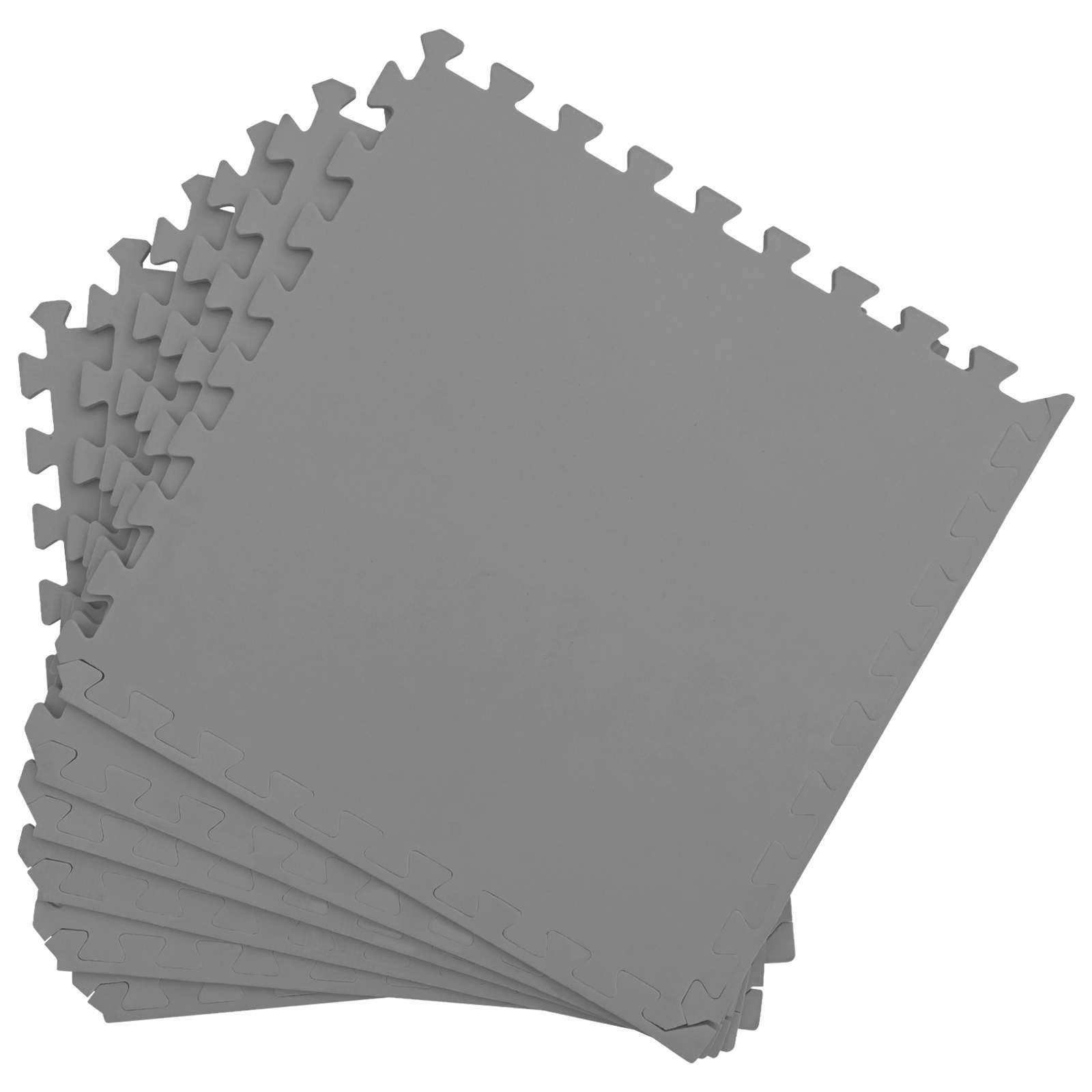 Pool Bodenteppich 6 pcs Schwarz 2,16 ㎡ EVA-Schaum