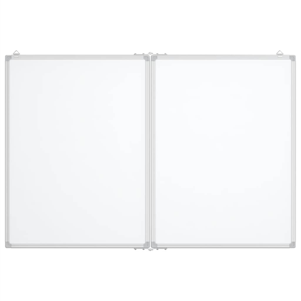 Magnetisches Whiteboard Klappbar 80x80x1,7 cm Aluminium
