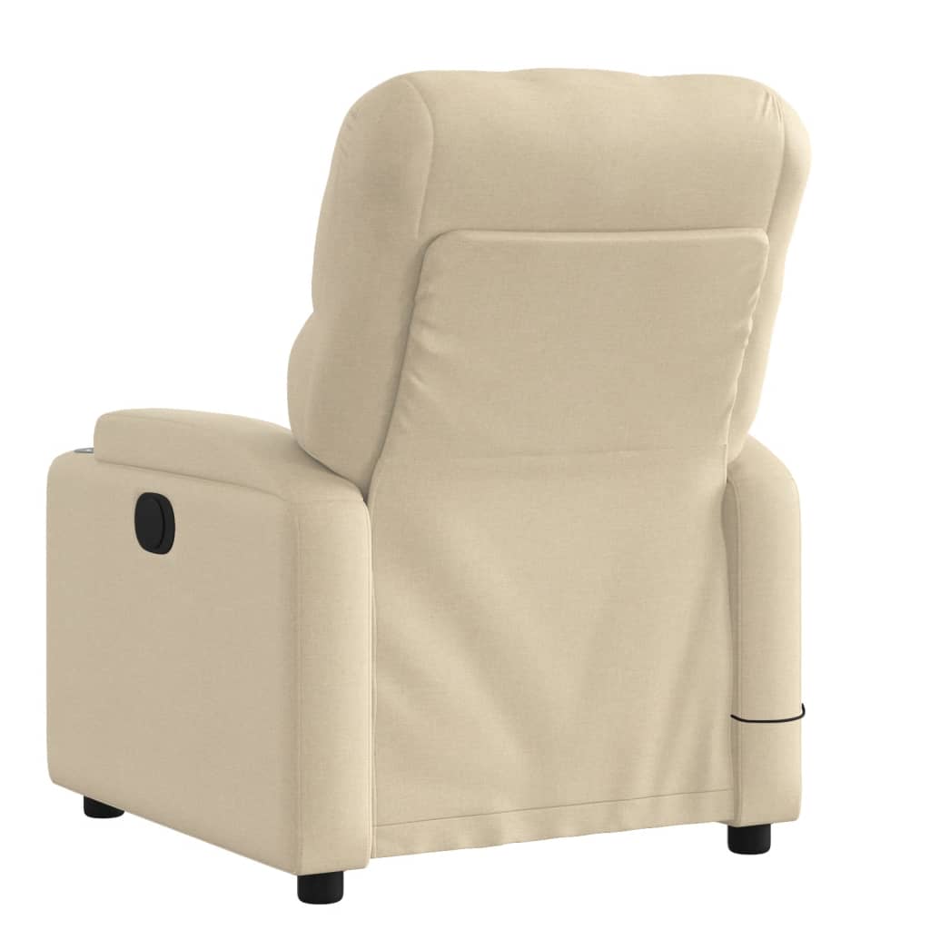Massage-Relaxsessel, hellgrauer Stoff