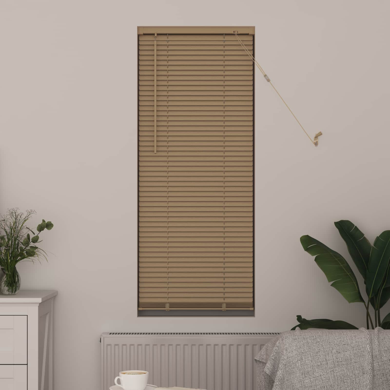 Jalousie Silber Grau 150 x 40 cm 25 mm PVC