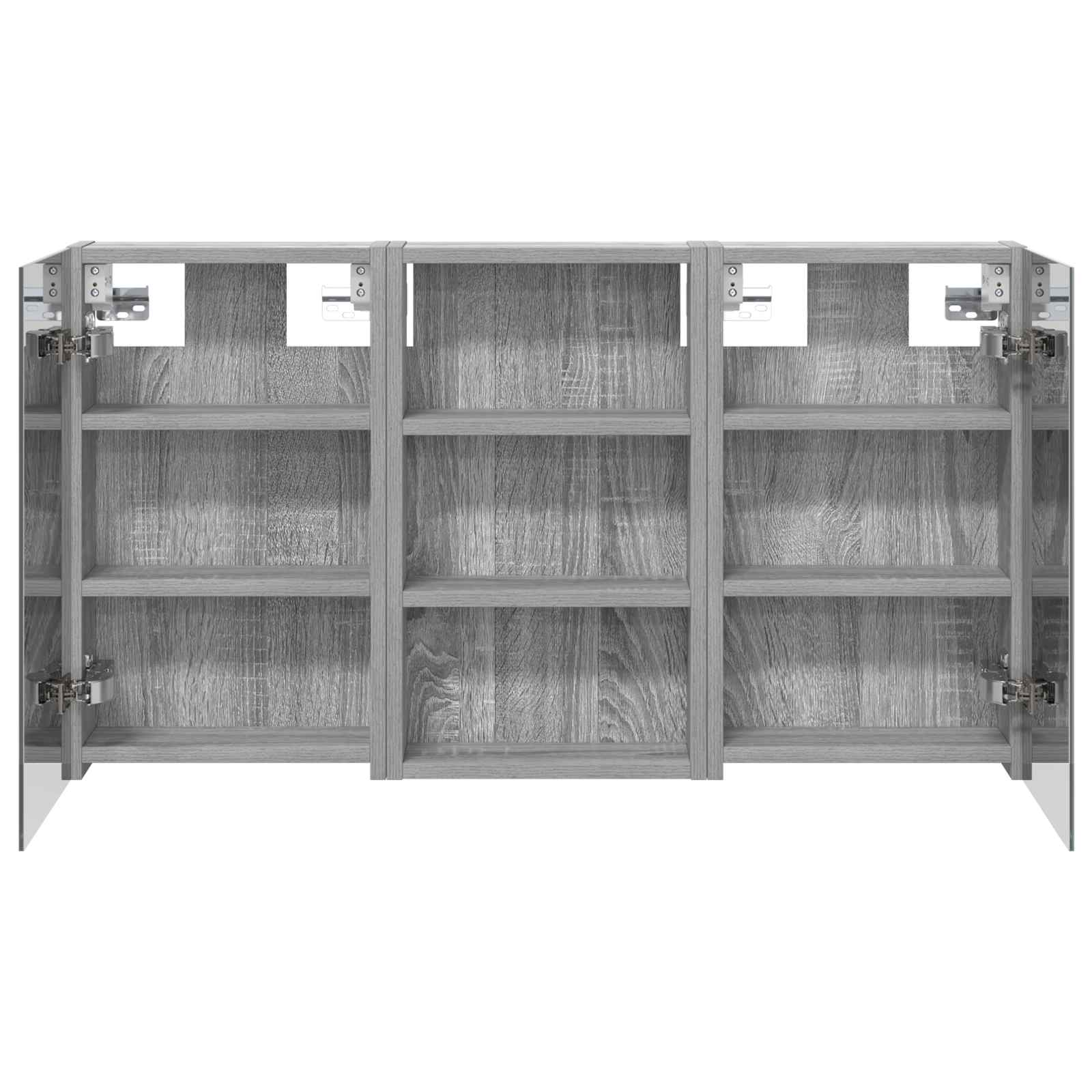 Badezimmerschrank-Set 3 pcs 80 x 10,5 x 50 cm Holzwerkstoff