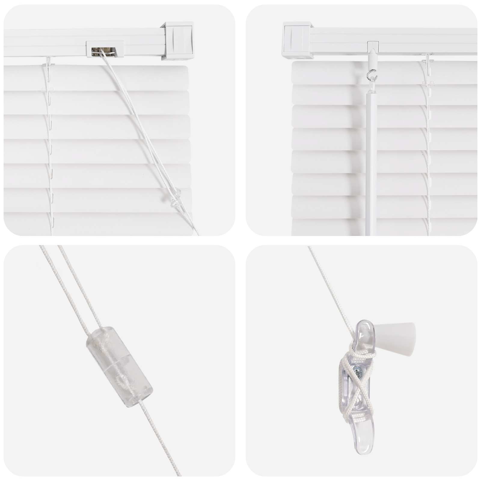 Jalousie Silber Grau 150 x 40 cm 25 mm PVC