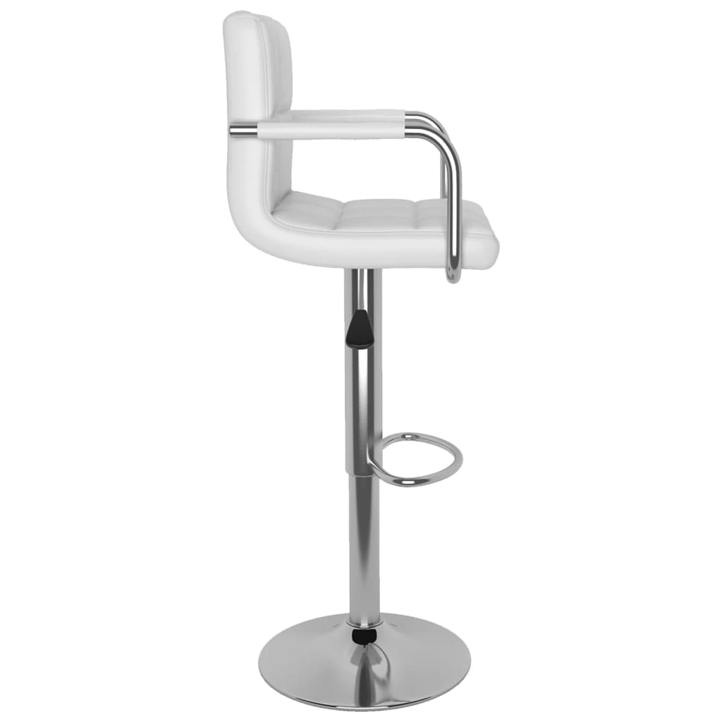Barhocker 2 Stk. Rot Kunstleder
