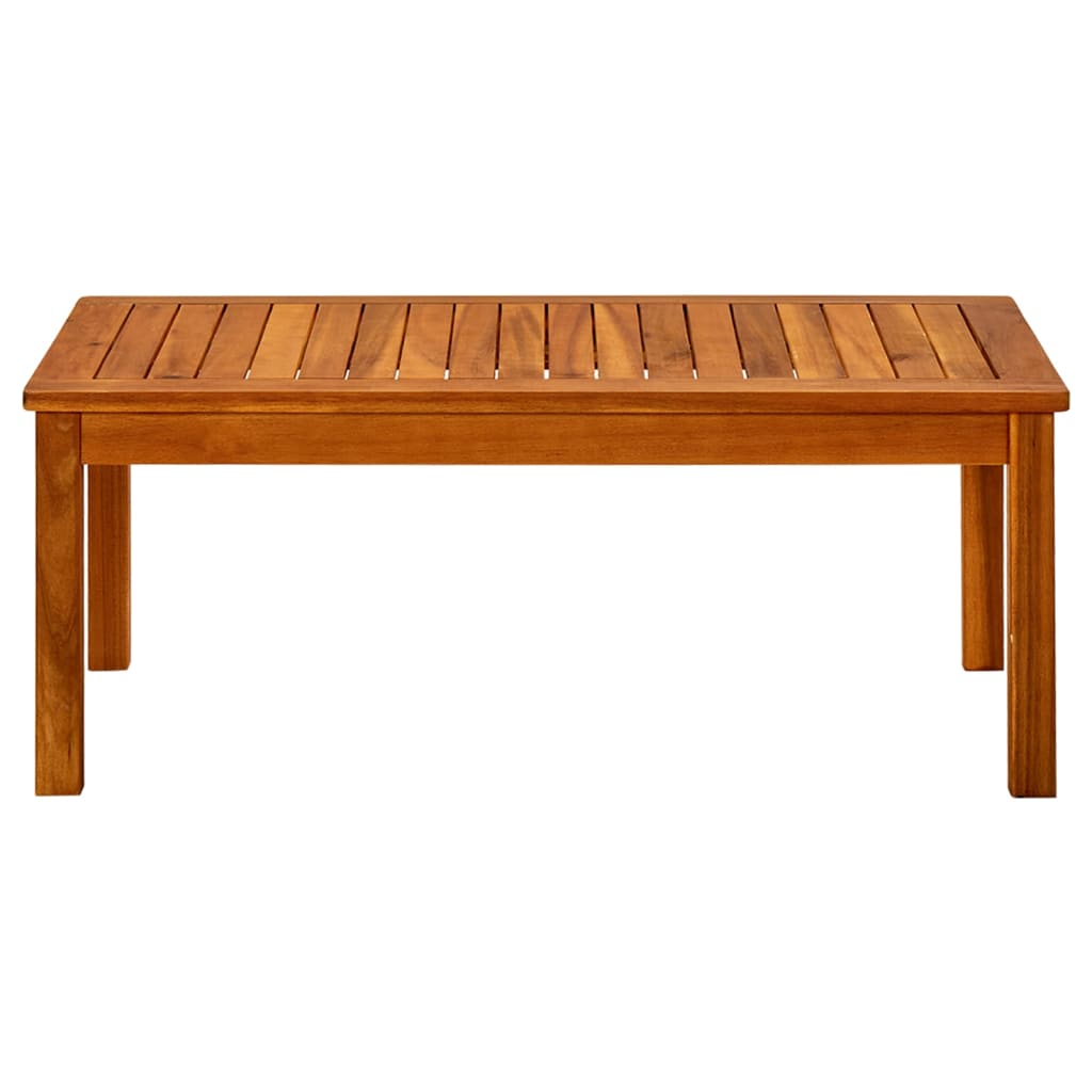 Couchtisch Helles Akazienholz 45 x 45 x 36 cm Massivholz Akazie