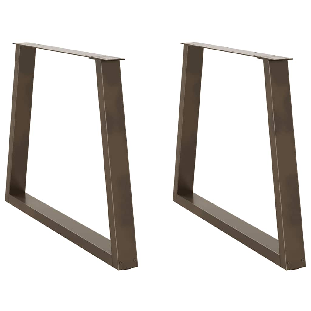 Couchtischbeine V-Form 2 Stück Schwarz 30x(30-31,3) cm Stahl